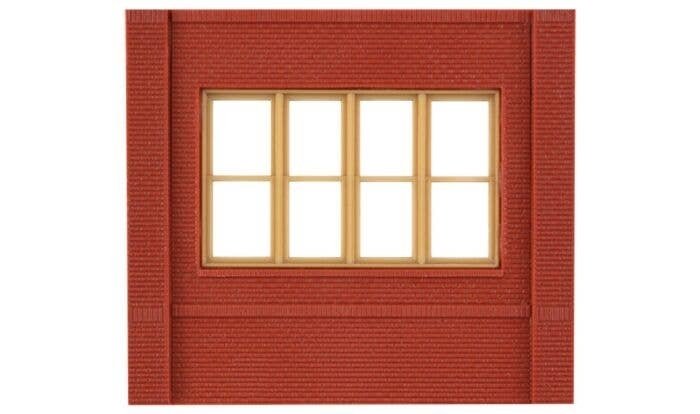 Modular Building System(TM) -- Dock Level Wall Sections w/Victorian Window - Kit, HO, Design Preservation Models 30143