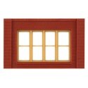 Modular Building System(TM) -- One-Story Wall Sections w/Victorian Window - Kit, HO, Design Preservation Models 30147