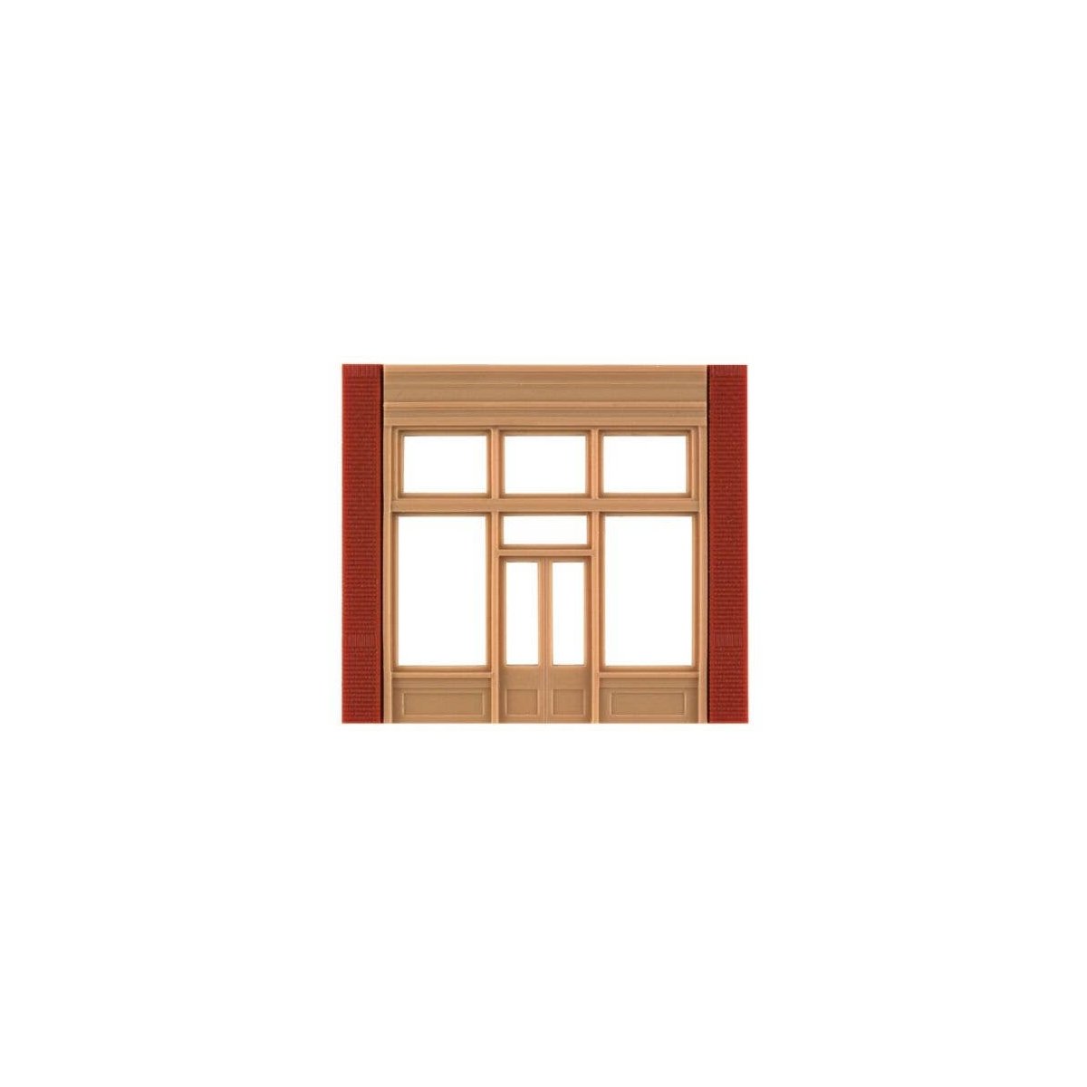 Modular Building System(TM) -- Street Level Wall Sections w/20th Century Entry - Kit, HO, Design Preservation Models 30161