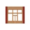 Modular Building System(TM) -- Street Level Wall Sections w/20th Century Entry - Kit, HO, Design Preservation Models 30161
