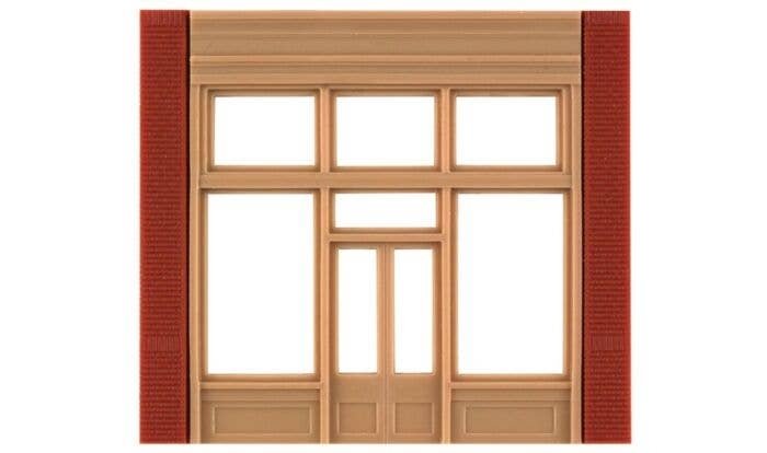 Modular Building System(TM) -- Street Level Wall Sections w/20th Century Entry - Kit, HO, Design Preservation Models 30161