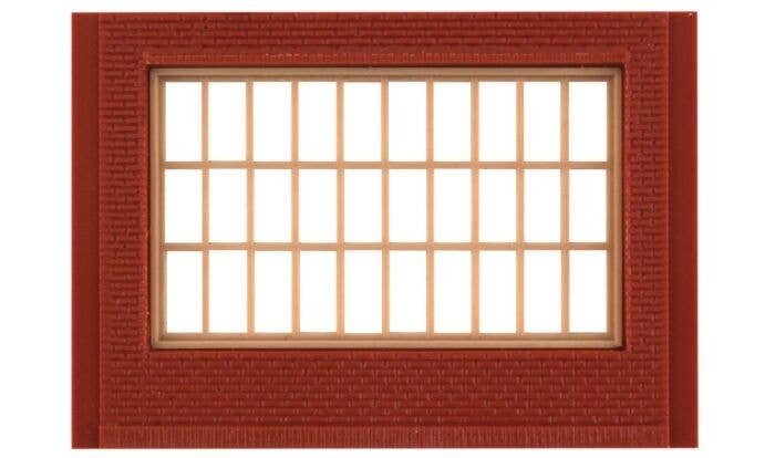 Modular Building System(TM) -- One-Story Wall Sections w/Steel Sash Window - Kit, HO, Design Preservation Models 30175