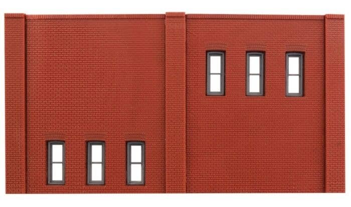 N Scale Modulars System(TM) (Plastic) -- Two-Story 6 Windows pkg(3) 3-1/2′ Wide x 1-15, N, Design Preservation Models 60123