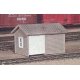 Wood Handcar Shed -- 1-5/8 x 1-1/4′ 4.2 x 3.2cm, HO, Pikestuff 6