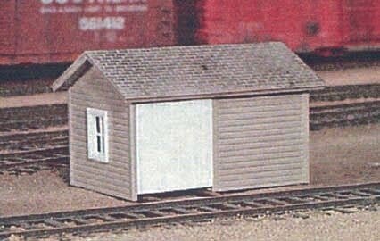 Wood Handcar Shed -- 1-5/8 x 1-1/4′ 4.2 x 3.2cm, HO, Pikestuff 6