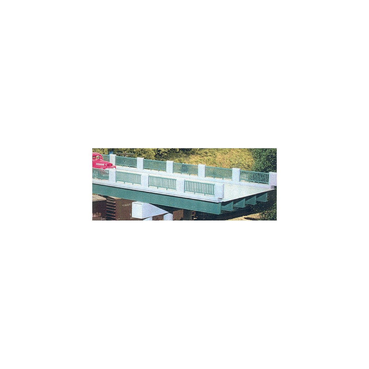 Steel Overpass I-Beams pkg(10) -- 50′, HO, Rix Products 125