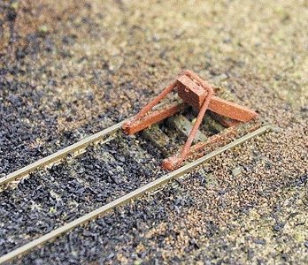 Track Bumpers -- Kit pkg(12), HO, Walthers Cornerstone 3511