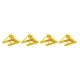 Assembled Track Bumper pkg(4) -- Yellow, HO, WalthersTrack 83108