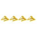 Assembled Track Bumper pkg(4) -- Yellow, HO, WalthersTrack 83108