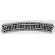 Curved Track 22.5-Degree Radius pkg(4) - Unitrack -- 24′ 610mm, HO, Kato USA Inc 2220