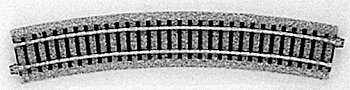 Curved Track 22.5-Degree Radius pkg(4) - Unitrack -- 24′ 610mm, HO, Kato USA Inc 2220