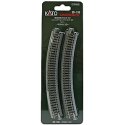 Curved Roadbed Track Section - Unitrack -- 30-Degree, 13-3/4′ 348mm Radius pkg(4), N, Kato USA Inc 20130