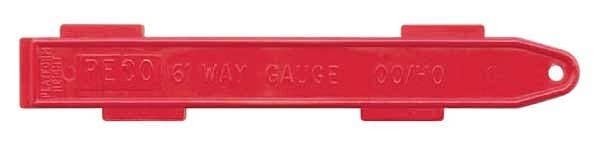 6′ Track Spacing (Way) Gauge -- For Code 100 Parallel Straights & Curve Track Spacing, Plus Platform Height, HO, Peco SL36