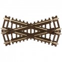 Code 83 Crossing - Nickel Silver with Brown Ties -- 30 Degrees, HO, Atlas Model Railroad Co. 574