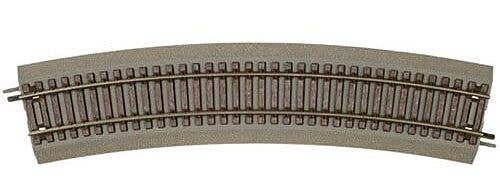 True-Track(R) Code 83 Track & Roadbed System -- 22′ Radius Curve Sections pkg(4), HO, Atlas Model Railroad Co. 463
