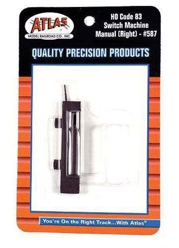 Manual Switch Machine for Code 83 Turnouts -- Right Hand, HO, Atlas Model Railroad Co. 587