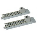 Straight Roadbed Bumper Track Section - Unitrack -- A Style - 2-7/16′ 62mm pkg(2), N, Kato USA Inc 20046