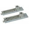 Straight Roadbed Bumper Track Section - Unitrack -- A Style - 2-7/16′ 62mm pkg(2), N, Kato USA Inc 20046