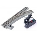 R27 Command Control/Remote Turnout - American Flyer(R) FasTrack -- Right Hand, S, Lionel 649886