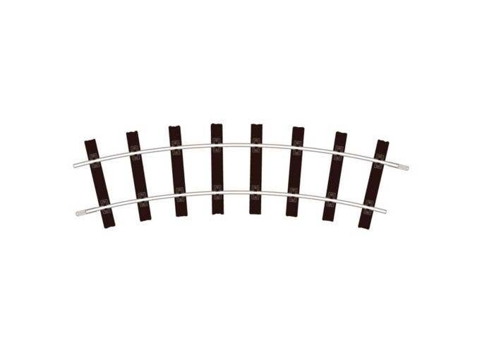 G-45 Standard Curve Section -- 23-5/8′ 600mm Radius, 30 Degree Section (12 per circle), G, Peco ST905