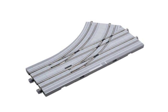 Unitram Street Double-Track Electric Turnout -- Left Hand 7-3/32′ 180mm Radius Diverging Route, N, Kato USA Inc 40212