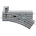 FasTrack(TM) Track w/Roadbed - 3-Rail -- Manual Turnout (Switch) O-36 Right Hand, O, Lionel 612018