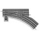 FasTrack(TM) Track w/Roadbed - 3-Rail -- Manual Turnout (Switch) O-36 Right Hand, O, Lionel 612018