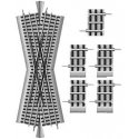 FasTrack(TM) Track w/Roadbed - 3-Rail -- 22.5 Degree Crossing, O, Lionel 612050