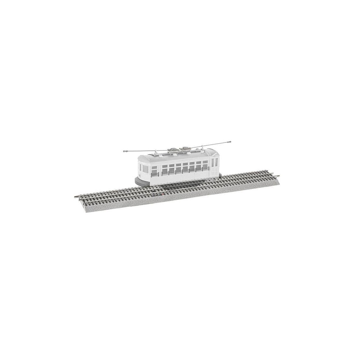 Trolley Announcement Track Section - FasTrack(R) - 15′ 38.1cm -- Stops Trolley, Plays up to 3 Recordable, O, Lionel 684373