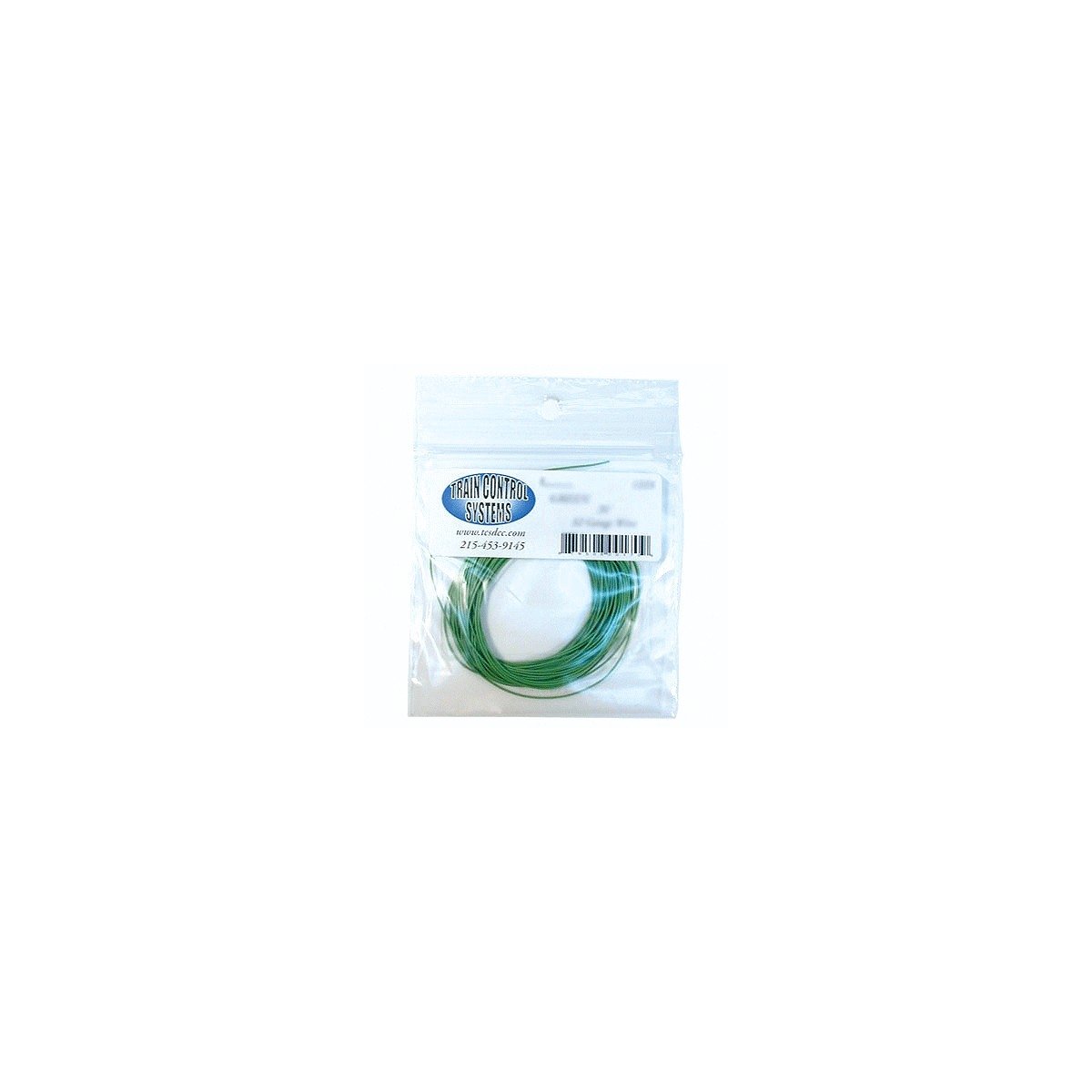 30-Gauge Wire - 20′ 6.1m Roll -- Green, ALL, Train Control Systems 1083