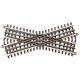 21st Century Track System(TM) Nickel Silver Rail w/Brown Ties - 3-Rail -- 30 Degree Crossing, O, Atlas O 6084
