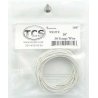 30-Gauge Wire - 20′ 6.1m Roll -- White, ALL, Train Control Systems 1087