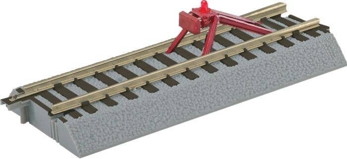 American Flyer(R) FasTrack(R) -- 5′ Straight Track w/Lighted Bumper, S, Lionel 649866