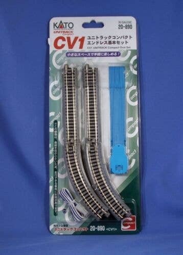 CV-1 Compact Oval Set - Unitrack -- Includes Eight 6` 15.2cm Radius Curves & Four 4-7/8` 12.4cm St, N, Kato USA Inc 20890