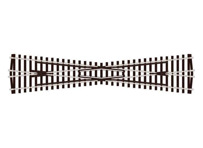 Code 100 Streamline Crossing -- Long, Insulfrog - 12-Degree, HO, Peco SL94