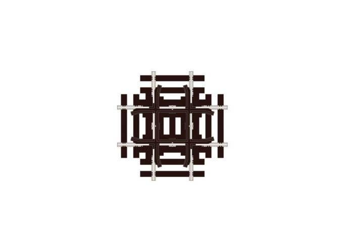 Code 83 Line -- 90-Degree Crossing, HO, Peco SL8390