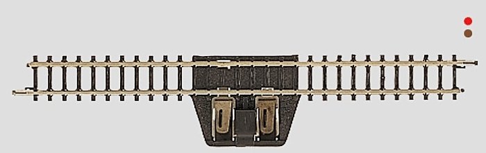 Straight Feeder Track -- 4-3/8′ 11.1cm, Z, Marklin, Inc 8590
