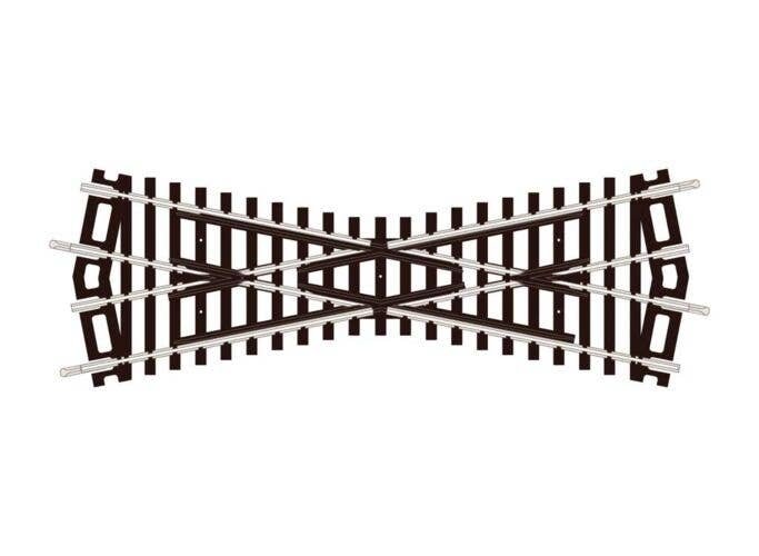 Crossing Code 100 -- Medium 22-1/2 Degree, HO, Peco ST250