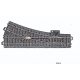 3-Rail C-Track -- Right Hand Manual Turnout, HO, Marklin, Inc 24612