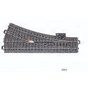 3-Rail C-Track -- Right Hand Manual Turnout, HO, Marklin, Inc 24612