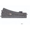 3-Rail C-Track -- Right Hand Manual Turnout, HO, Marklin, Inc 24612