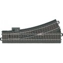 3-Rail C Track - My World -- Manual Turnout - Left-Hand, HO, Marklin, Inc 20611