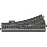 3-Rail C Track - My World -- Manual Turnout - Left-Hand, HO, Marklin, Inc 20611