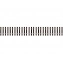 Code 143 US Profile Wooden Tie Flex Track w/Flat-Bottom Rail - Streamline -- 36′ 91.4cm Section, O, Peco SL700FB