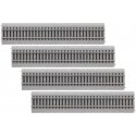 9′ Straight 4 Pack - MagneLock, HO, Lionel 871818020