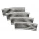 20′ Radius Half-Curve Track - MagneLock -- pkg(4), HO, Lionel 8768064