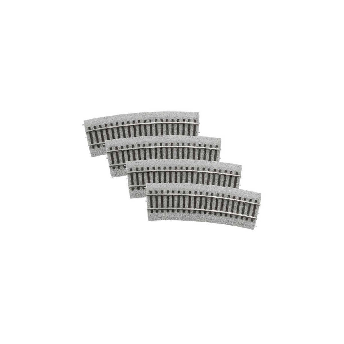 20′ Radius Half-Curve Track - MagneLock -- pkg(4), HO, Lionel 8768064