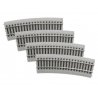 20′ Radius Half-Curve Track - MagneLock -- pkg(4), HO, Lionel 8768064