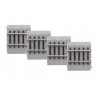Straight Code 83 Roadbed Track - MagneLock -- 1-1/2′ 3.8cm pkg(4), HO, Lionel 8768024