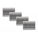 Straight Code 83 Roadbed Track - MagneLock -- 3′ 7.6cm pkg(4), HO, Lionel 8768034